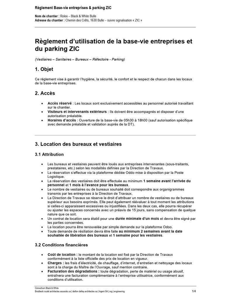 Regelement Base vie pt 1