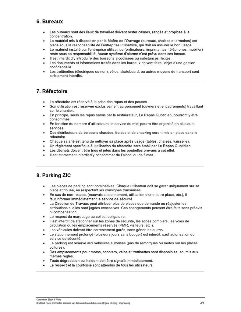 Réglement Base vie RBW - pt 3