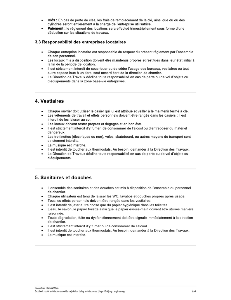 Reglement Base vie pt 2